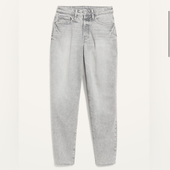 Old Navy High-Waisted Button-Fly Curvy O.G. Straight Cut-Off Jeans size 6 - Picture 4 of 16